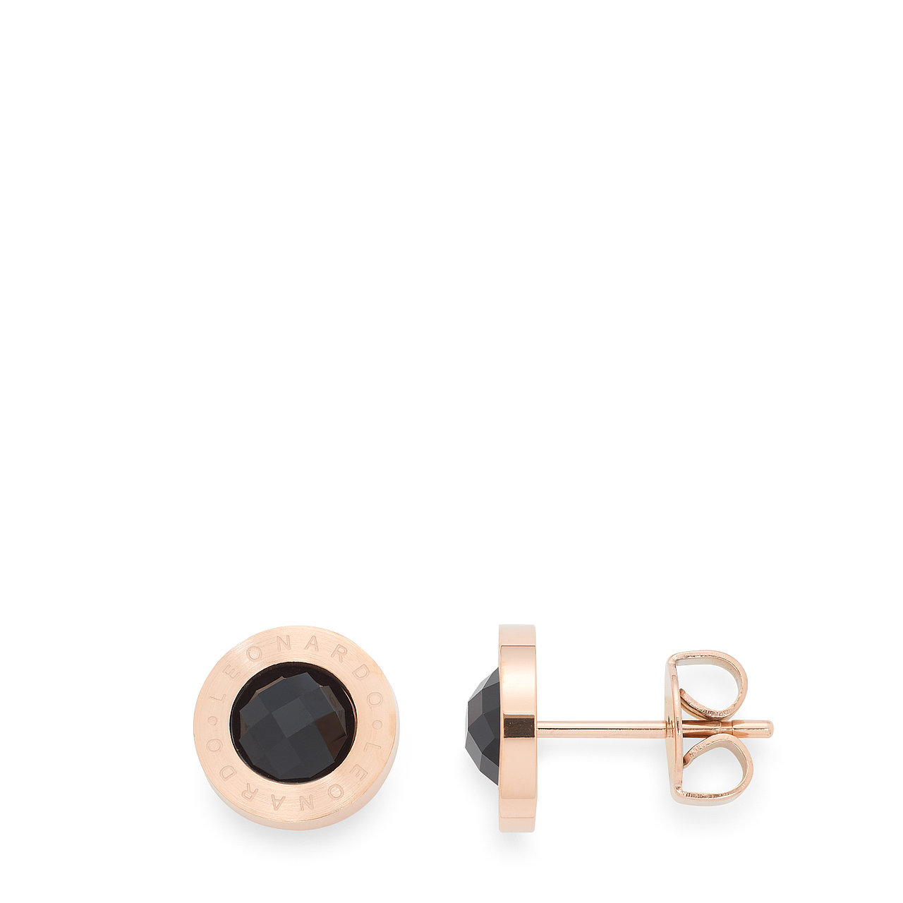 DARLIN'S Orecchini Matrix oro rosa/nero