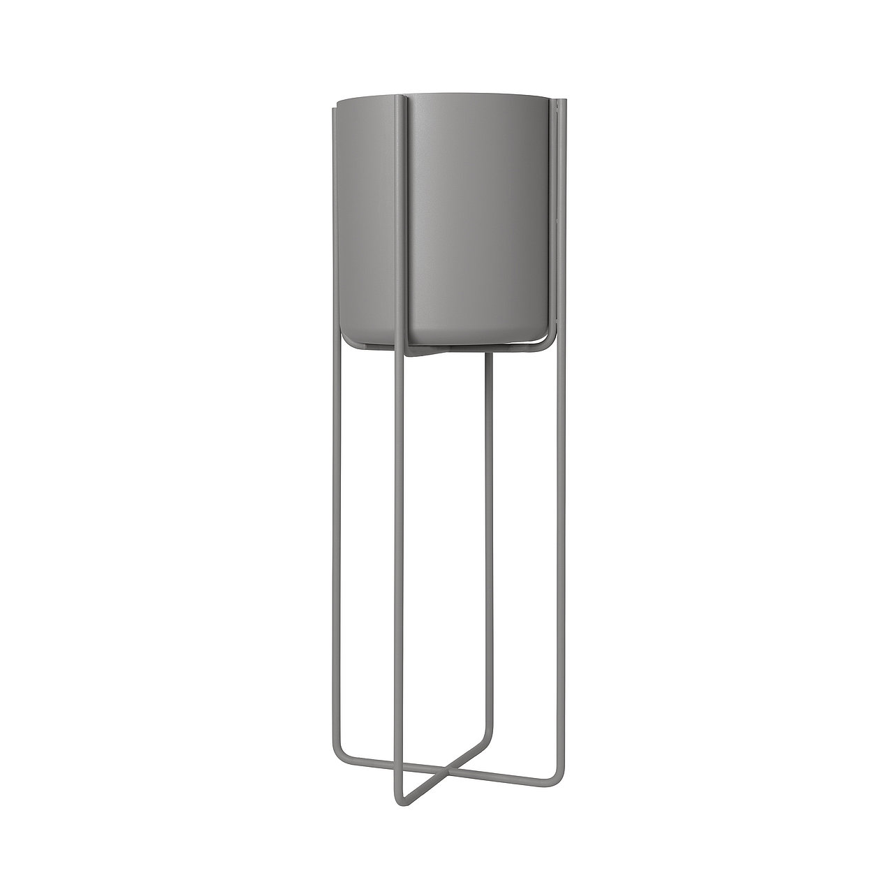 Pflanzgefäß mit Gestell KENA steel gray L