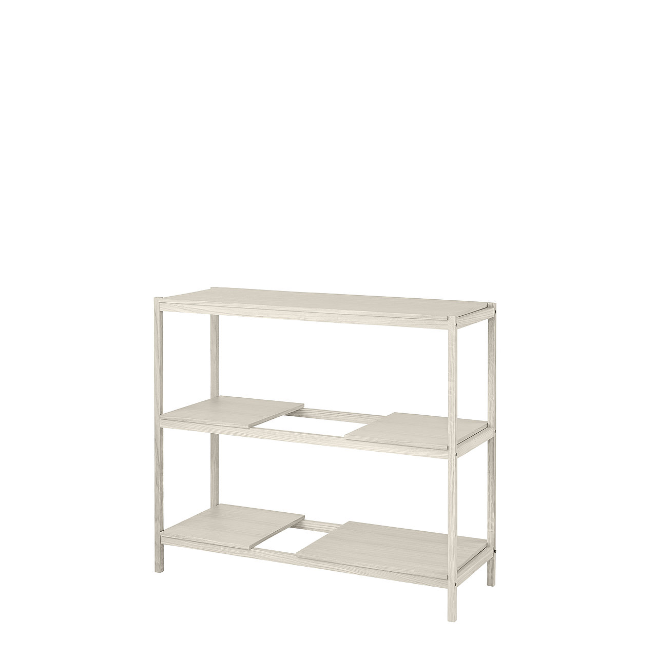 Scaffale White Lacquered Oak Veneer SUKOYA
