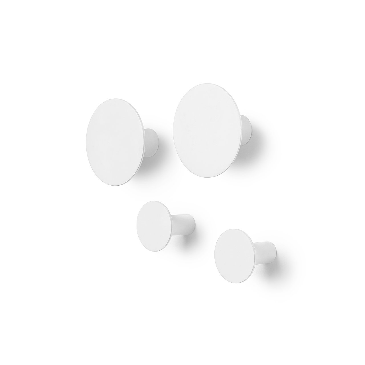 Ganci per parete Set da 4 pezzi PONTO Lily White