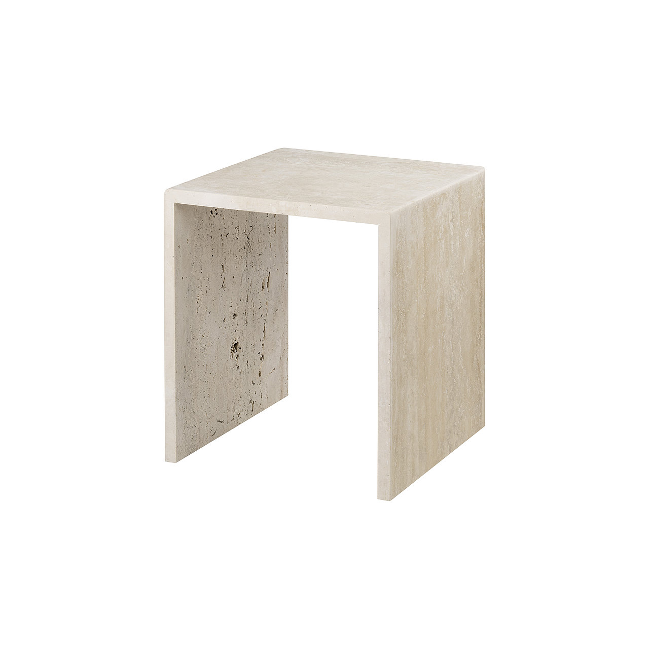 Set 2 Beistelltische VARU Travertine