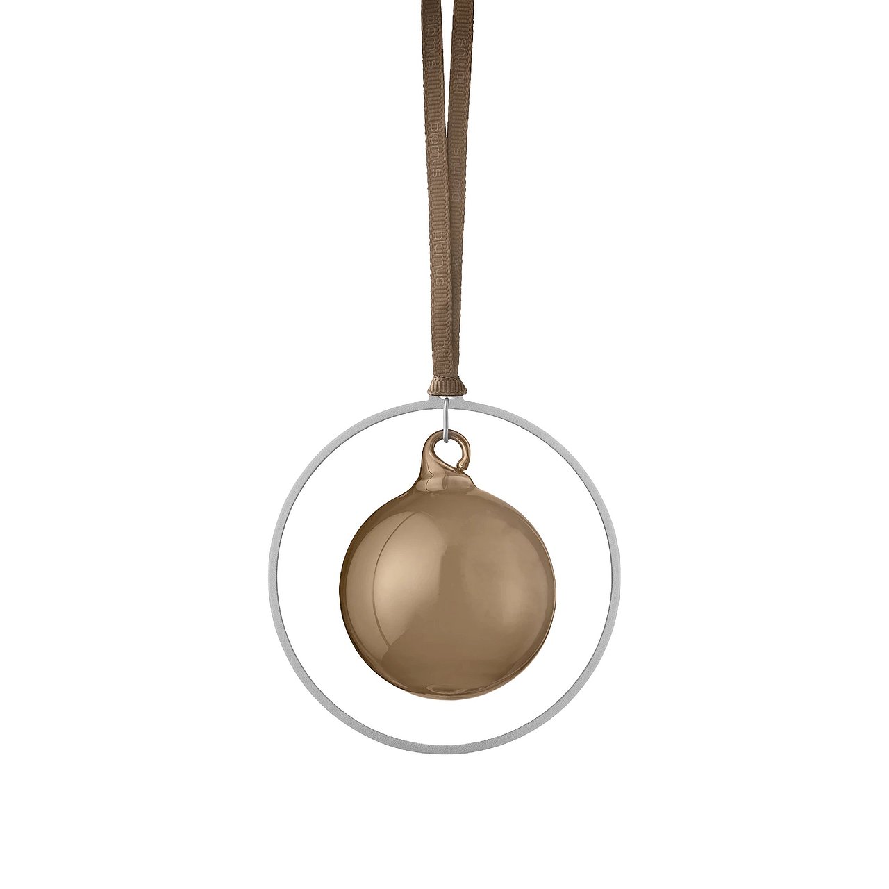 Decorazione natalizia sfere in vetro , 4 pz. Coffee KITAI