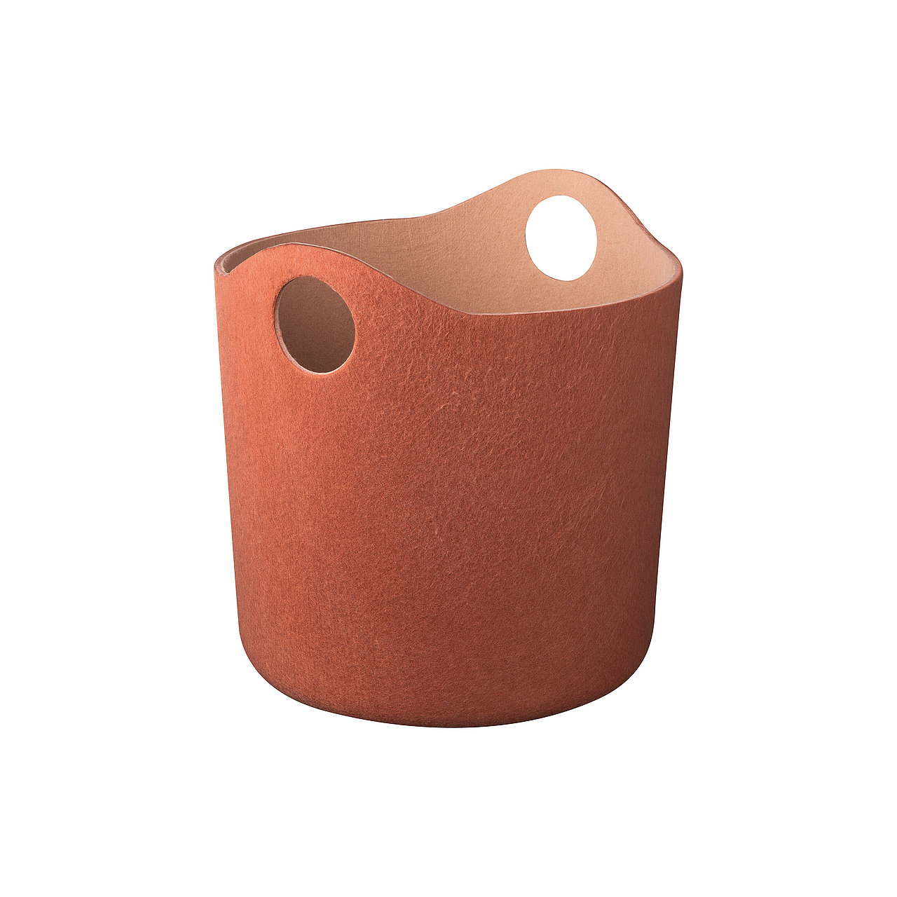 Filzkorb M TIGGY Rustic Brown Tan